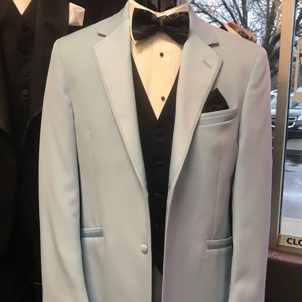Retro Andrew Fezza Retro Lt. Blue Tuxedo Jacket.
